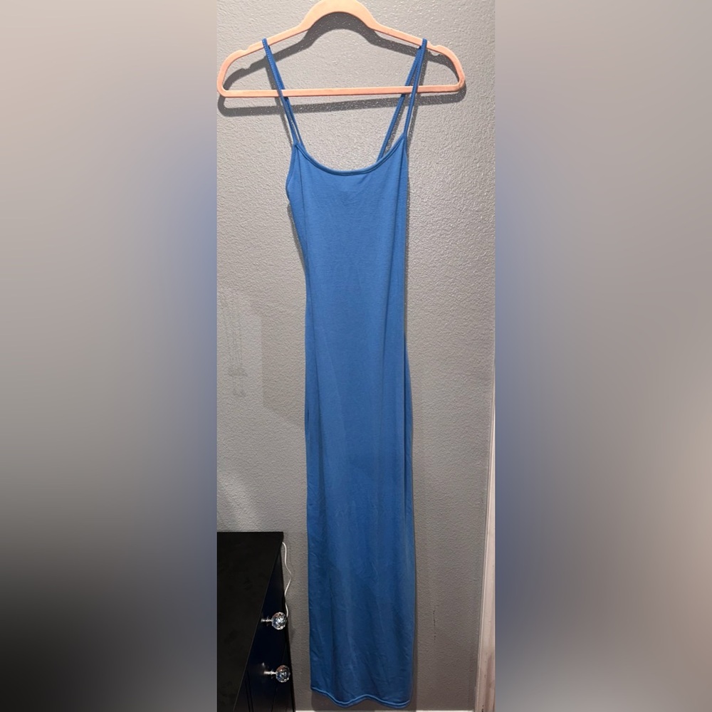 Long blue maxi dress size 6